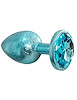 Additional BLUE view of product FEM GEM - FOIL EDITION - BLUE PLUG W/ BLUE GEM with color code BL