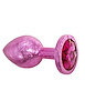 Additional PINK view of product FEM GEM - FOIL EDITION - PINK PLUG W/ PINK GEM BASE with color code PK