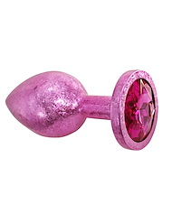 Alternate front view of FEM GEM - FOIL EDITION - PINK PLUG W/ PINK GEM BASE