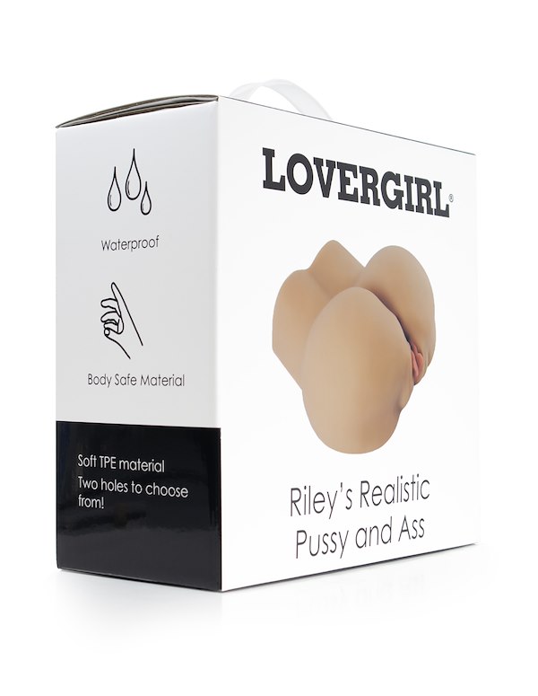 LOVERGIRL - RILEY's REALISTIC PUSSY AND ASS STROKER - IMPERFECT BOX ALT5 view Color: CAR
