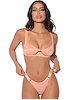 Additional PEACH view of product YVONE SHIMMER MESH BRA AND THONG SET with color code PC
