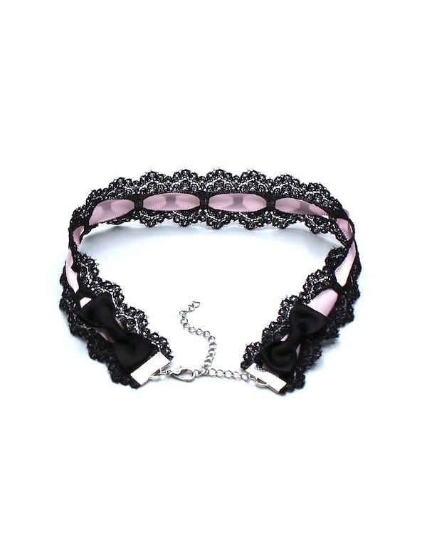 CHANTILLY BOWTYE CHOKER ALT1 view Color: BP