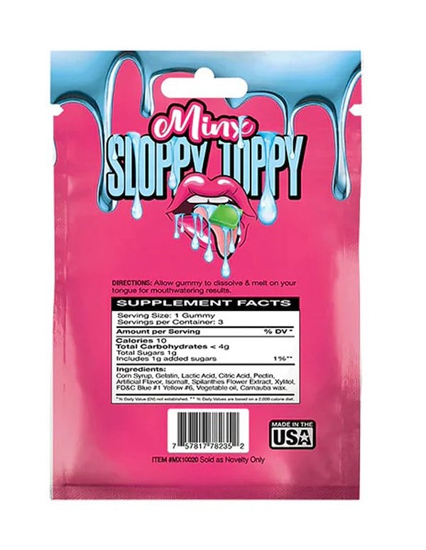 Minx Sloppy Toppy - Mouthwatering Oral Sex Gummies ALT1 view Color: NC
