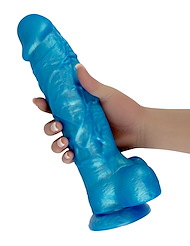 Additional BL view of product SIZABLE SUITOR - 9 BLUE DILDO with color code ALT3