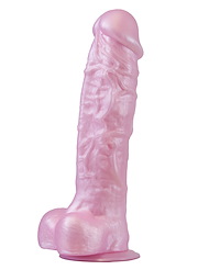 Additional PK view of product SIZABLE SUITOR - 9 PINK DILDO with color code ALT2