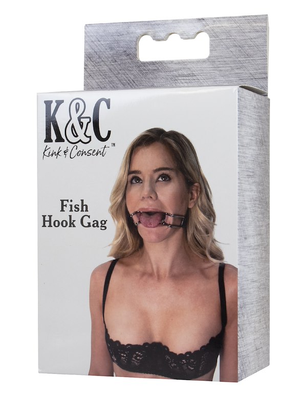 KINK & CONSENT - FISH HOOK GAG ALT2 view Color: SBK