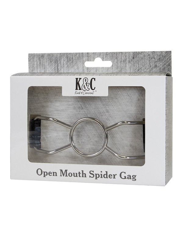 KINK & CONSENT - OPEN MOUTH SPIDER GAG ALT2 view Color: SBK