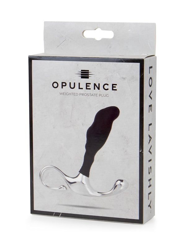 Opulence - Weighted Prostate Plug ALT2 view Color: BKS