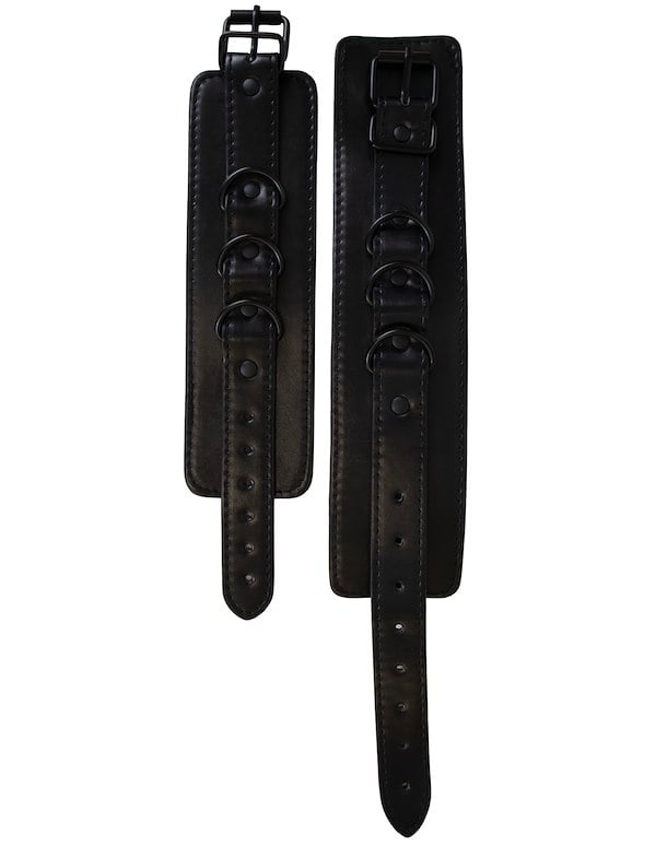 KINK & CONSENT - SPREADER BAR W/ ADJUSTABLE CUFFS ALT3 view Color: BK