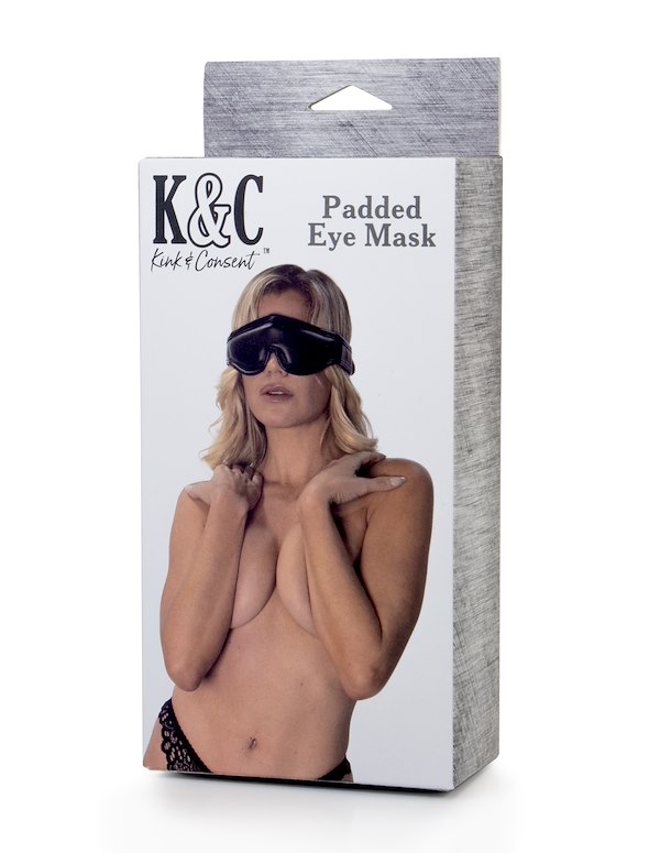 KINK & CONSENT - PADDED EYE MASK ALT3 view Color: BK