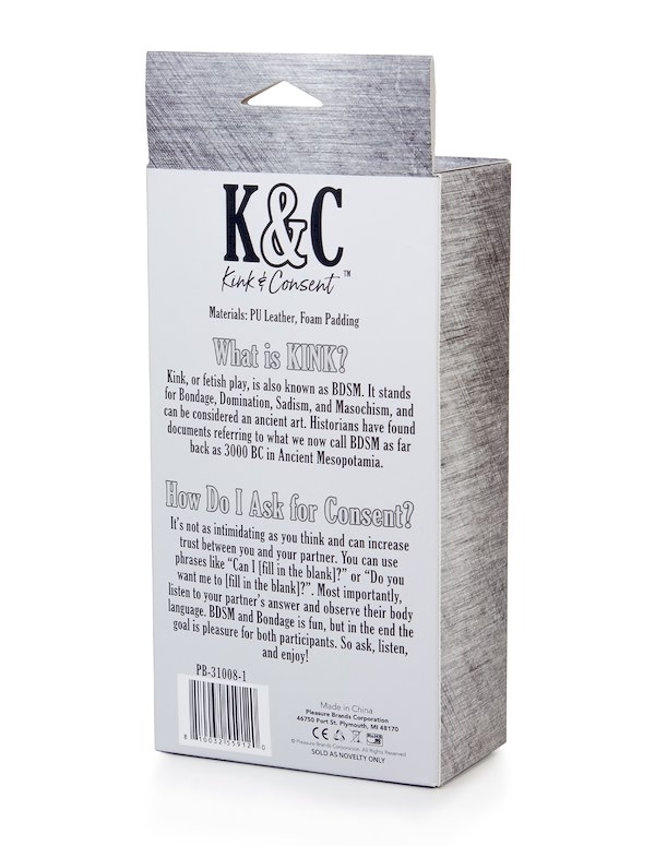 KINK & CONSENT - PADDED EYE MASK ALT4 view Color: BK