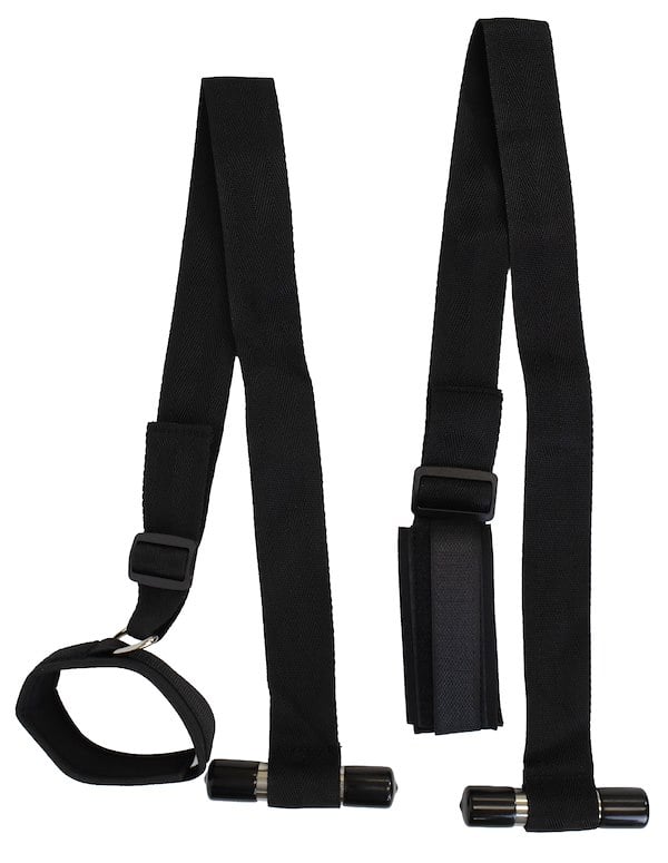 KINK & CONSENT - OVER THE DOOR CUFFS ALT1 view Color: BK