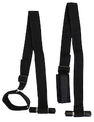 Alternate back view of KINK & CONSENT - OVER THE DOOR CUFFS