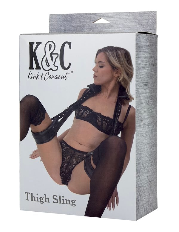 KINK & CONSENT - THIGH SLING ALT3 view Color: BK