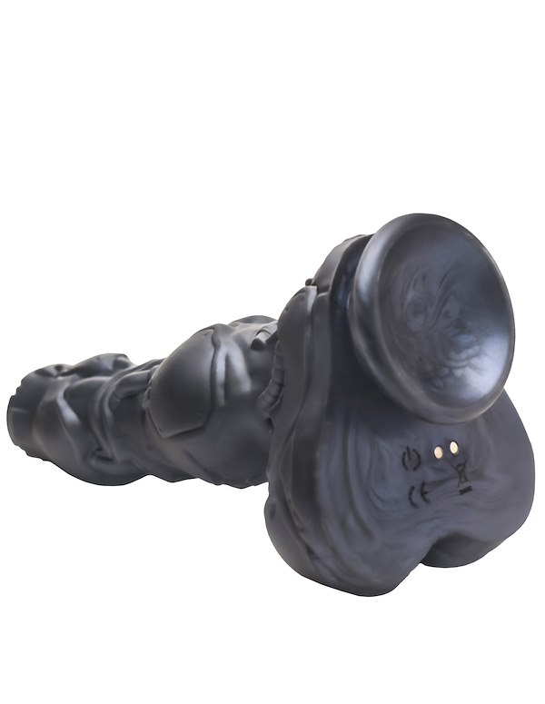 Creature Cocks Cyborg Cock Thrusting & Vibrating Silicone Dildo ALT1 view Color: SL