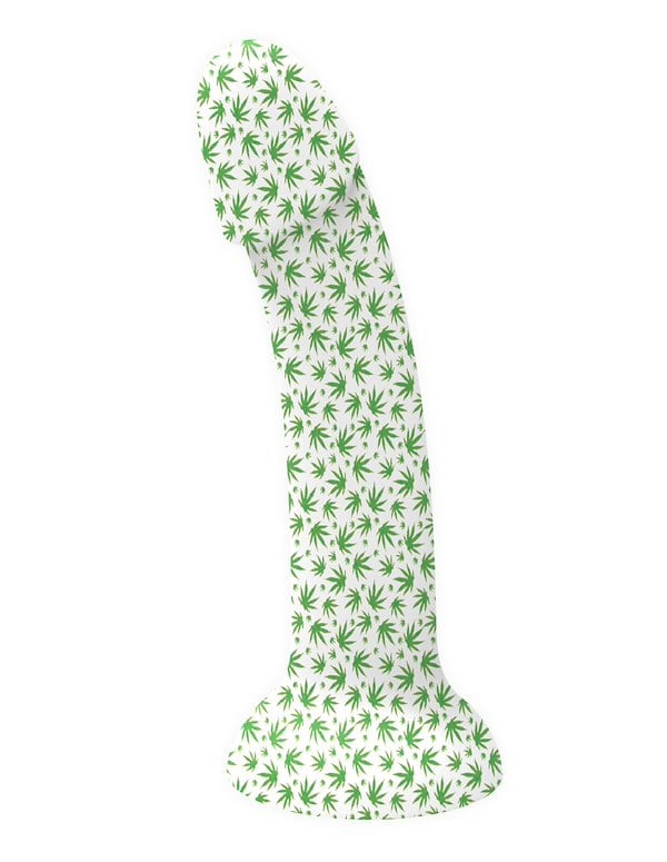 Wowie Pot Leaf Print Dildo default view Color: PT