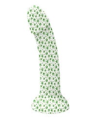 Alternate front view of WOWIE POT LEAF PRINT DILDO