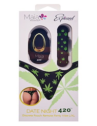 Additional ALT2 view of product DATE NIGHT 420 VIBRATING PANTY L/XL with color code PT
