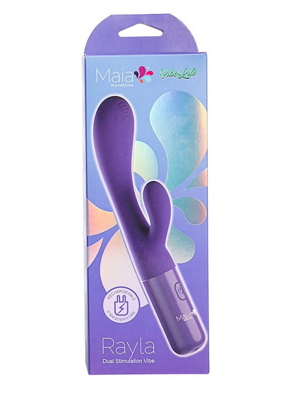 Rayla Dual Stimulation Vibrator ALT2 view Color: PR