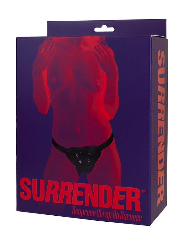SURRENDER - NEOPRENE STRAP-ON HARNESS ALT2 view Color: BK