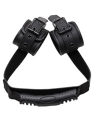 Alternate front view of SURRENDER - NEOPRENE DOGGIE STRAP HAND CUFFS