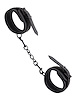 Additional BLACK view of product SURRENDER - NEOPRENE ANKLE CUFFS with color code BK