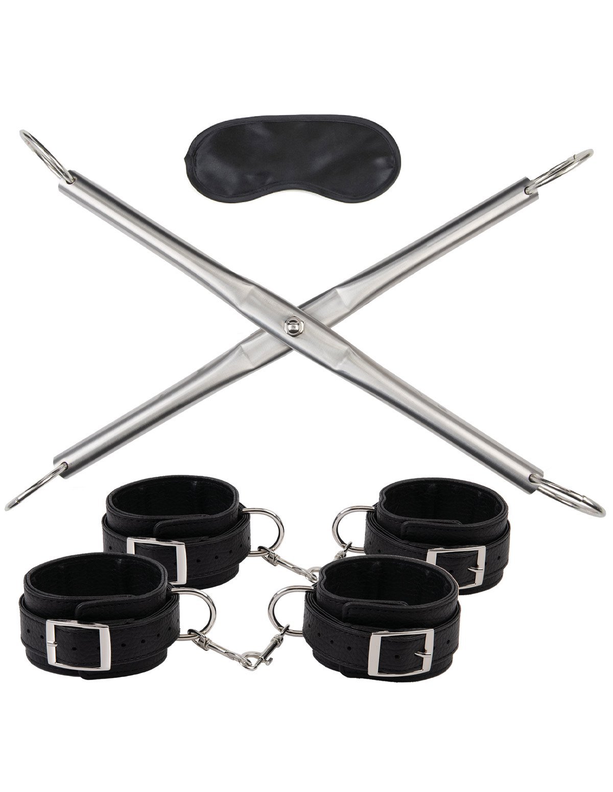 alternate image for Lux Fetish Hog Tie Spreader Bar With Detachable Cuffs