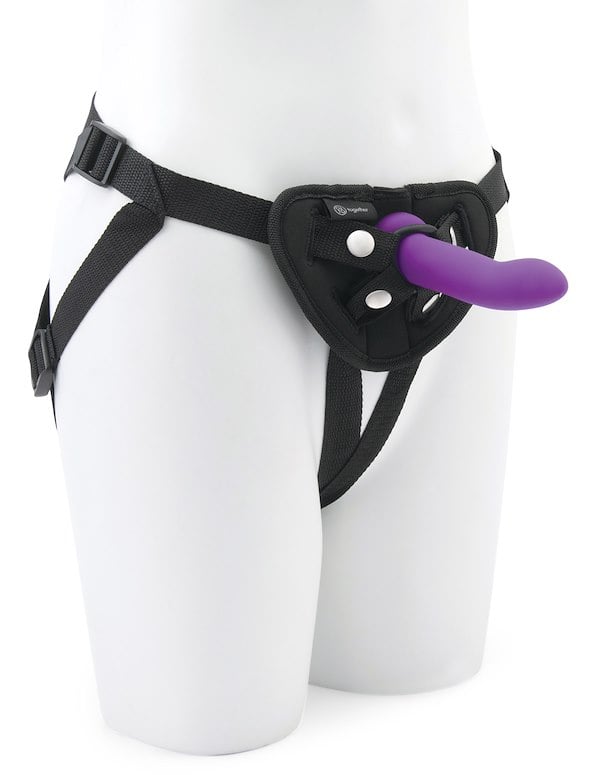Together - Duo 2Pc Silicone Dildo And Harness Set ALT1 view Color: BU