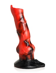 Alternate back view of CREATURE COCKS VIBRA BEAST VIBRATING SILICONE DILDO