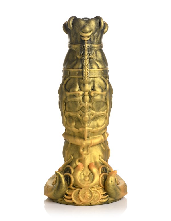 Creature Cocks King Minotaur Silicone Dildo ALT3 view Color: GD