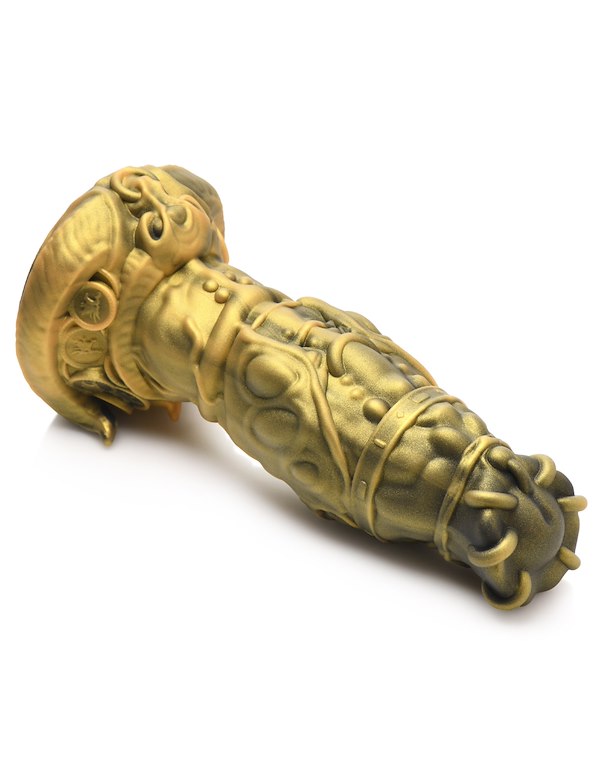 Creature Cocks King Minotaur Silicone Dildo ALT6 view Color: GD