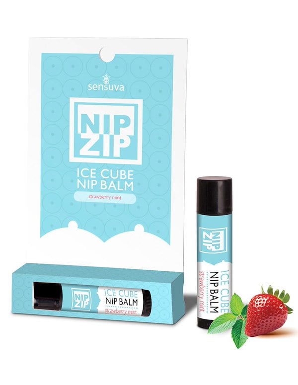 Nip Zip Strawberry Mint Ice Cube Nipple Balm ALT1 view Color: NC