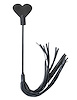 Additional BLACK view of product KINK & CONSENT - HEART CROP AND FLOGGER with color code BK