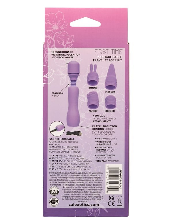 First Time Rechargeable Travel Teaser Kit ALT3 view Color: PR