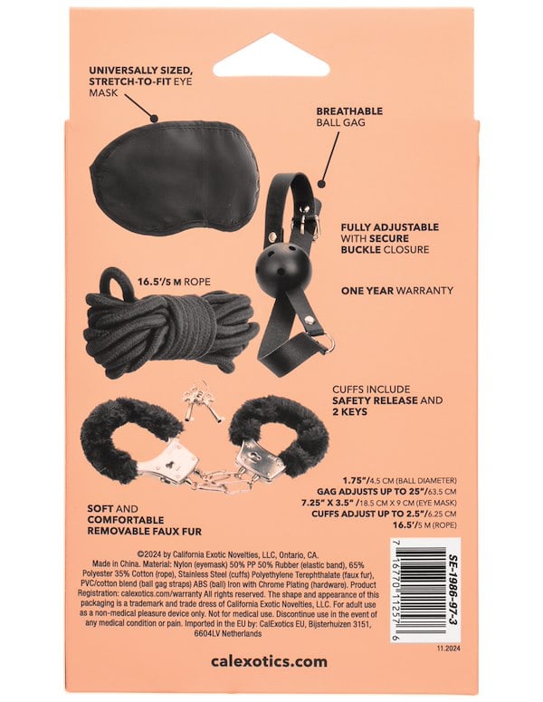 Pleasure Kits Explorer Collection ALT2 view Color: BK