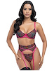 Additional EXOTIC DAYDREAM/PINK YARROW view of product SARACITA EMBROIDERY 3PC BRA SET with color code BKF