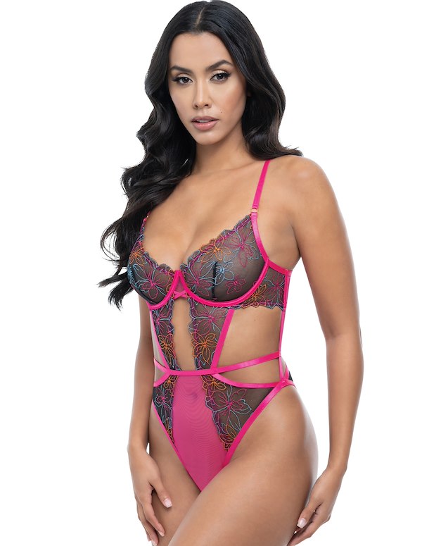 SARACITA EMBROIDERY TEDDY ALT2 view Color: BKF
