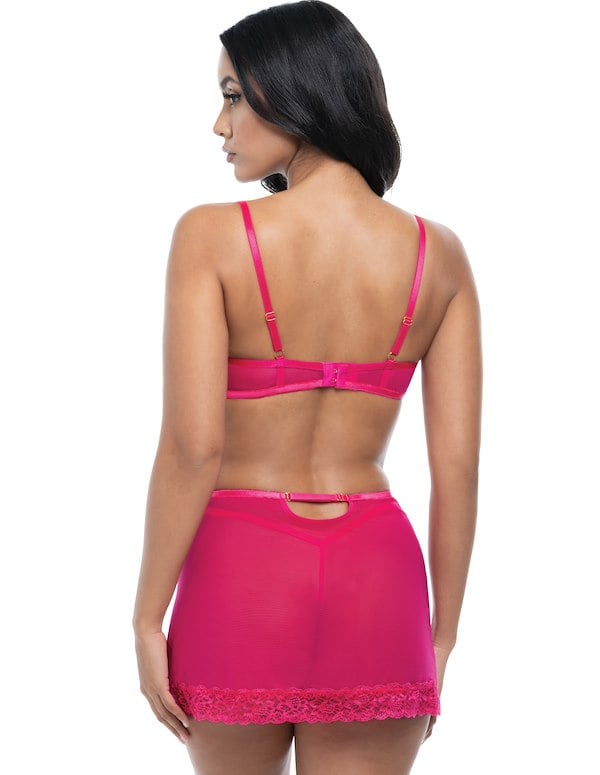 Britt 3Pc Bra And Skirt Set ALT1 view Color: HP