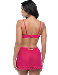 Alternate back view of BRITT 3PC BRA AND SKIRT SET