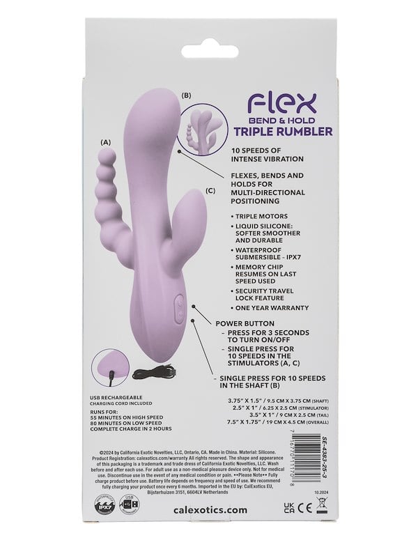 Flex Bend & Hold Triple Rumbler ALT3 view Color: PR