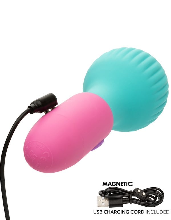 Naughty Bits To The Max Vibrating Wand ALT6 view Color: PBL
