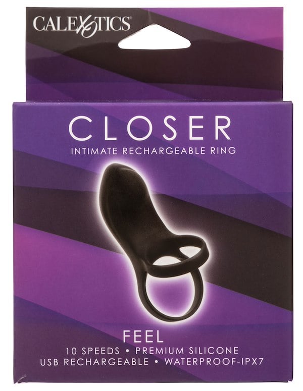 Closer - Feel Intimate Rechargeable Ring ALT7 view Color: BK