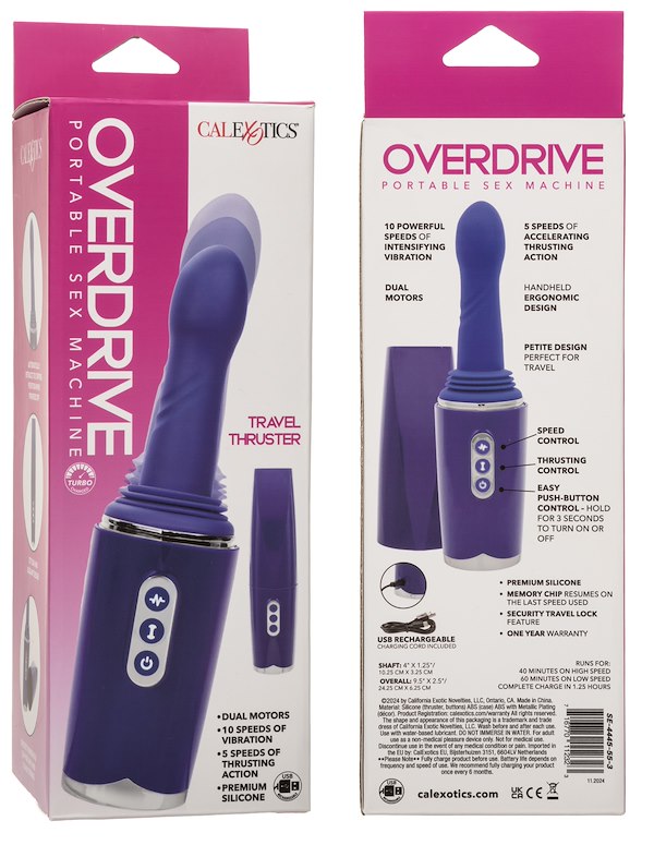 Overdrive Portable Sex Machine Travel Thruster ALT5 view Color: BL
