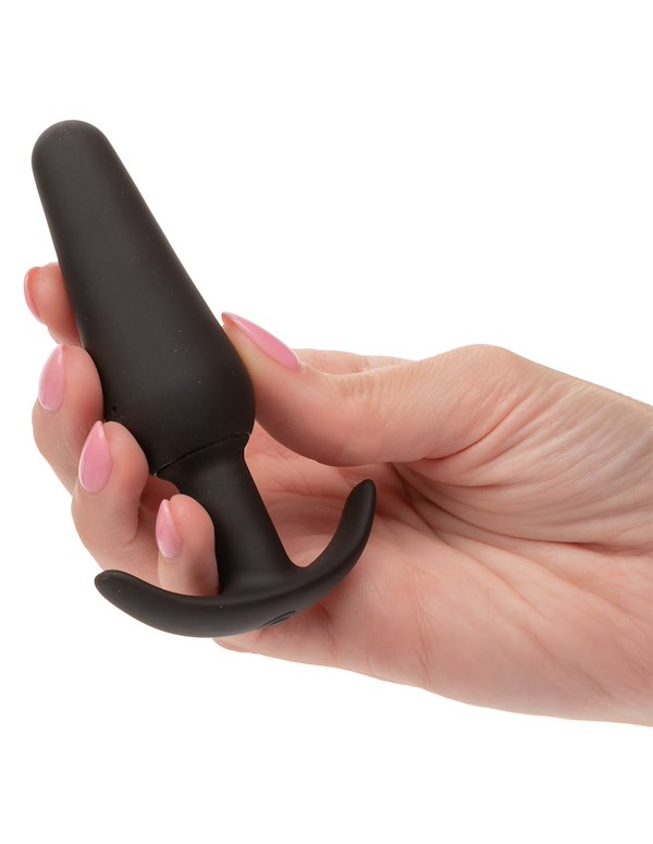 Boundless Vibrating Slim Plug ALT4 view Color: BK