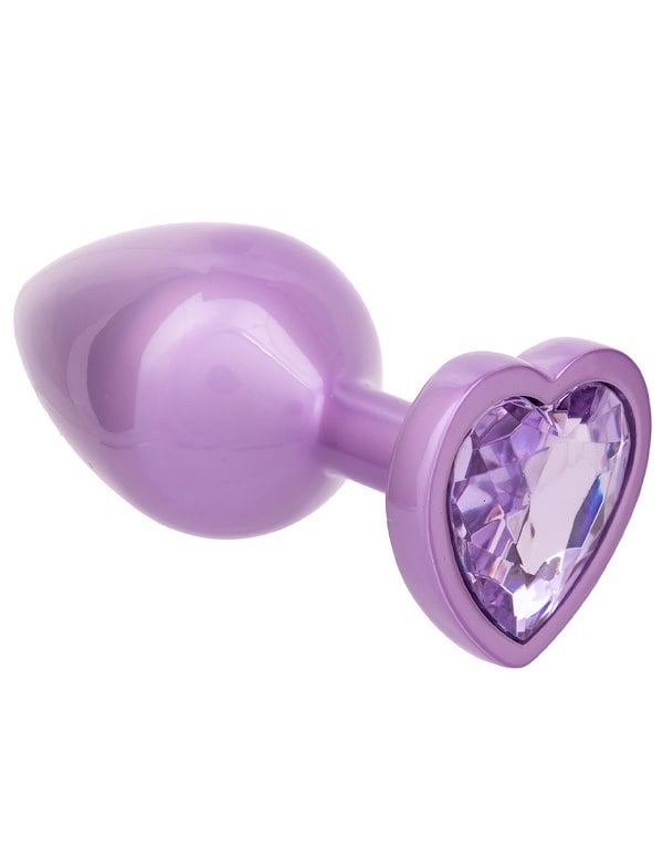 Jewel Large Amethyst Heart Plug default view Color: PR