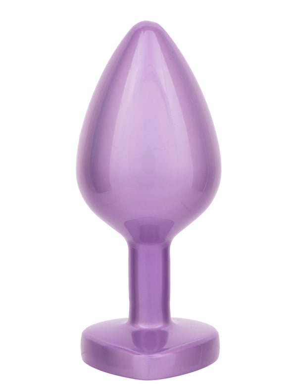 Jewel Large Amethyst Heart Plug ALT1 view Color: PR