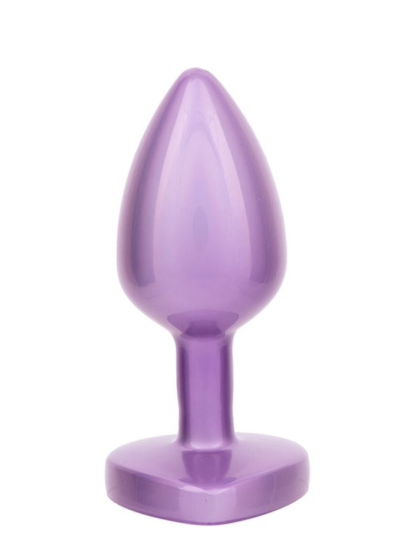 Jewel Small Amethyst Heart Plug ALT1 view Color: PR