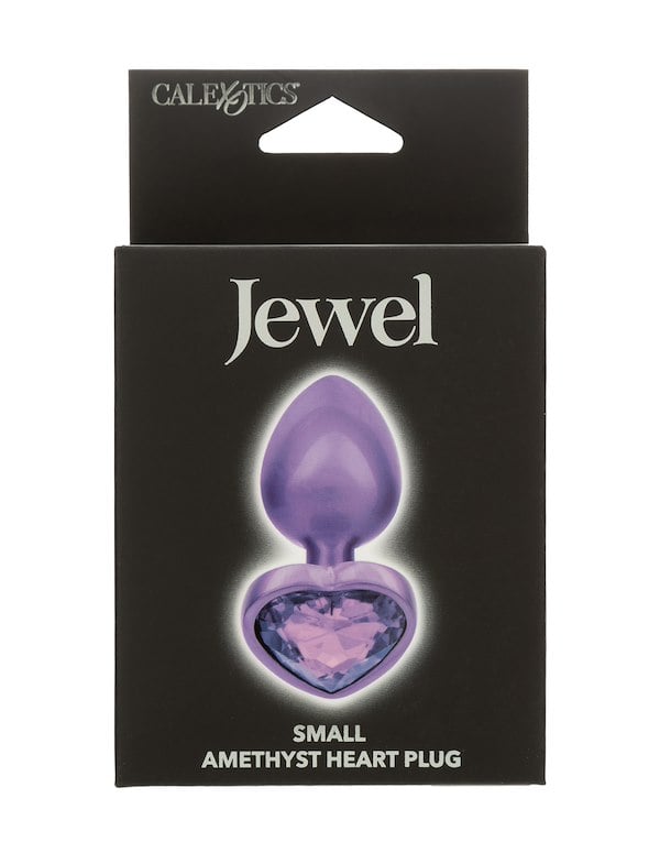 Jewel Small Amethyst Heart Plug ALT2 view Color: PR