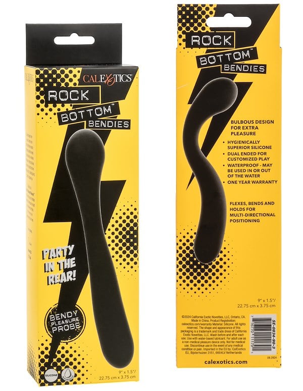 Rock Bottom Bendies Bendy Pleasure Probe ALT4 view Color: BK