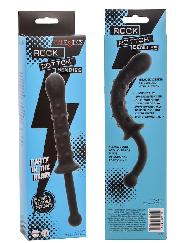 Rock Bottom Bendies Bendy Beaded Probe ALT4 view Color: BK